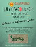 July leads lunch