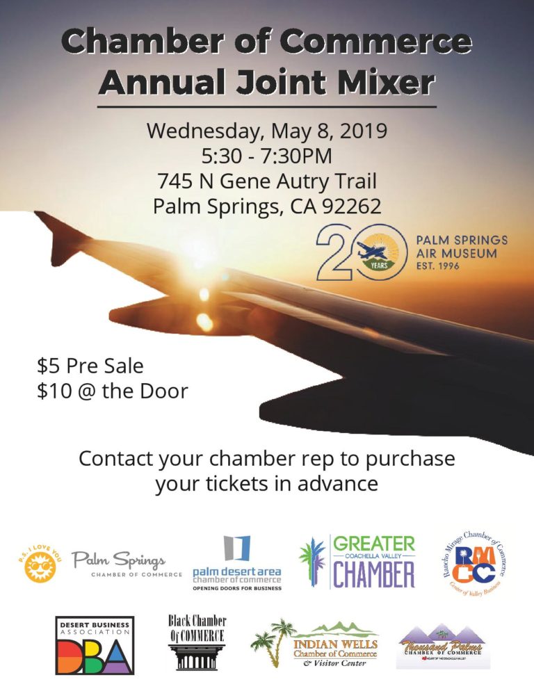 Annual Joint Chamber of Commerce Mixer Palm Springs Chamber
