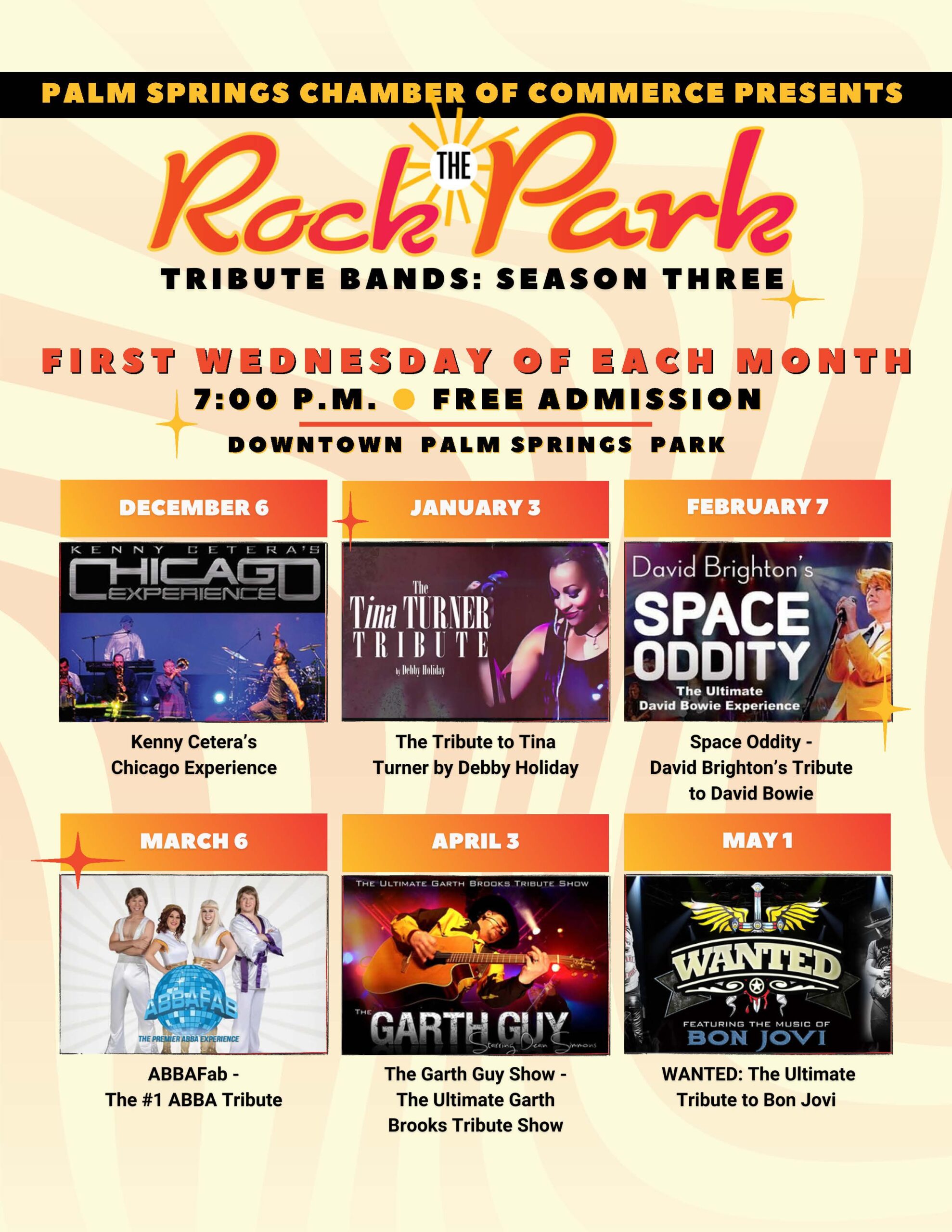 Rock the Park Tribute Bands Season Three Palm Springs Chamber