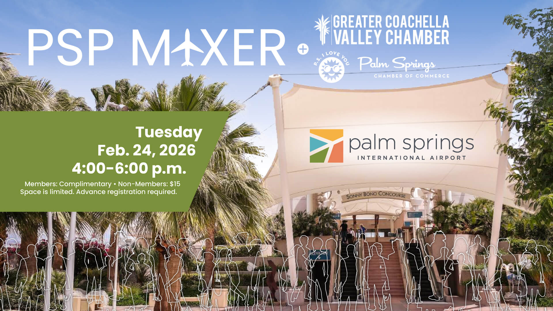 Joint Chamber networking mixer hosted at Palm Springs International Airport (PSP)